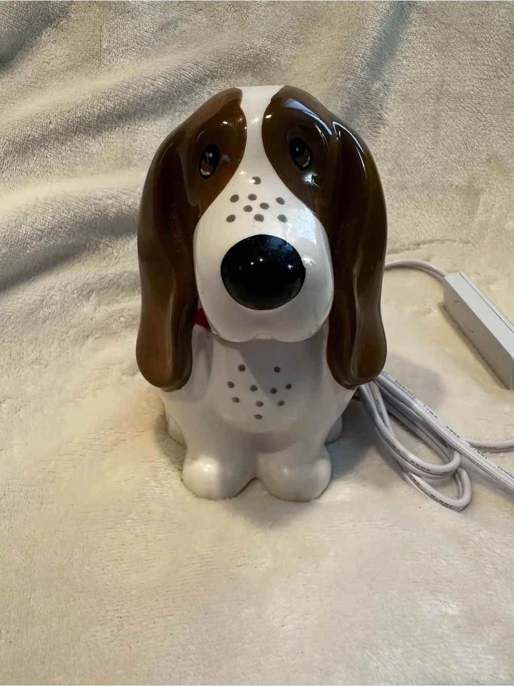 The Pioneer Woman Basset Hound Ceramic Electric Night Light Timer Tested Works